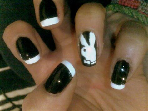 It's not just because they tend to create an illusion of longer feminine fingers, but these nails also give you the perfect canvas to create a bunny nail art. 8 best Playboy Bunny Nail Designs images on Pinterest ...