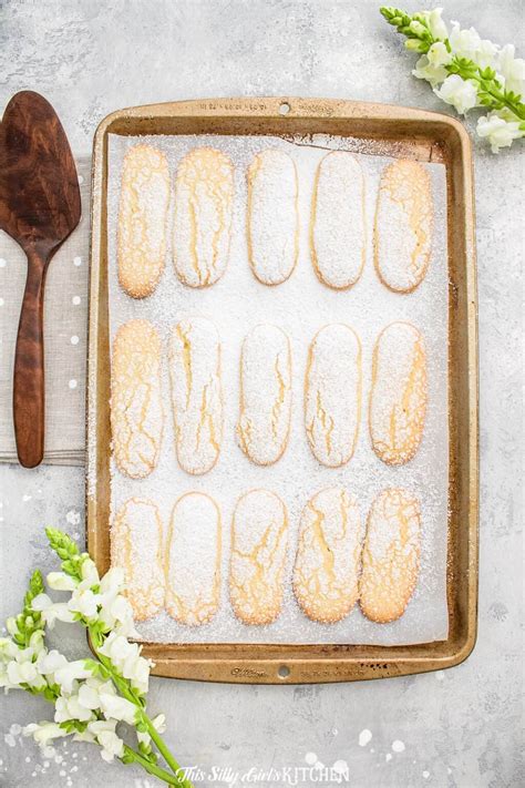 Place half a lady finger in each serving dish. Lady Finger Cookies | Recipe | Lady finger cookies, Tiramisu recipe, Lady fingers recipe