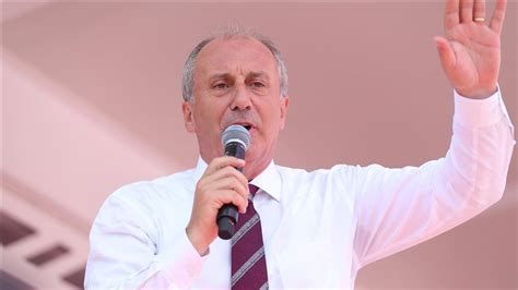 Chp'nin 25 ve 26'ncı dönem eskişehir milletvekilliğini yapan ve halen parti meclis üyesi olan prof. CHP'nin Cumhurbaşkanı adayı Muharrem İnce, Kayseri'de - Anadolu Ajansı