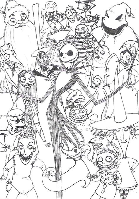 Nightmare before christmas coloring pages easy. Get This Nightmare Before Christmas Coloring Pages ...