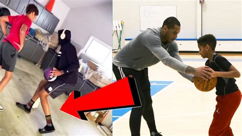 Ebenso hatte er gastrollen in den serien nurse jackie, sons of anarchy und law & order: Carmelo Anthony Teaches Signature JAB STEP To His Son At ...