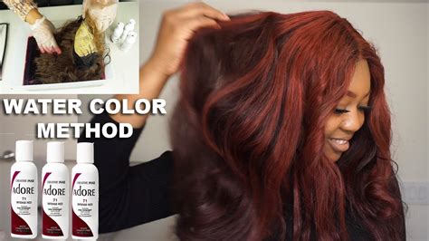 Real human hair dye there's multiple dyes out there the temporary and the permanent ones. Dye your hair/wig in 5 min! Water Color Method FAST AND ...