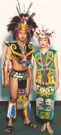 Sarawak native, beautiful orang ulu ladies in traditional costume. DeDoovau Empire