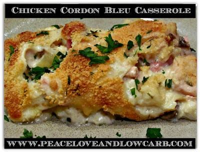 Maybe you would like to learn more about one of these? Keto Chicken Cordon Bleu Casserole | Peace Love and Low Carb