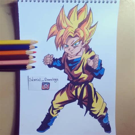 She wears an orange vest with golden yellow upper linings with a lavender hoodie and a white short sleeve undershirt, pale blue denim long skirt. Goten ssj Anime - Dragon Ball Z Drawing status - finalized ...