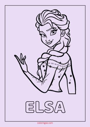 Frozen 2 free printable coloring page elsa and bruni get. Frozen Elsa Printable Coloring Pages For Kids in 2020 ...