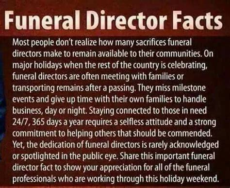 Make sure you get written quotes that are broken down. Funeral Director Facts | Funeral director quotes