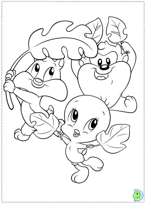 These coloring pages of pigs will also teach the children about different breeds of pigs. Baby Looney Tunes Coloring page- DinoKids.org