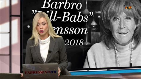 Artistens hembygd är i sorg. Lill-Babs är död - YouTube