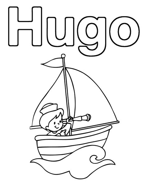 Hugo l escargot coloriage gratuit a imprimer mermaid coloring. 19 dessins de coloriage Prénom Hugo L'escargot à imprimer