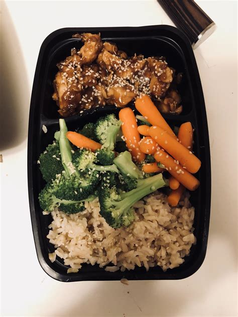 Drain the broccoli and reserve the water. Made 5 of these for the week - Asian chicken, brown rice ...
