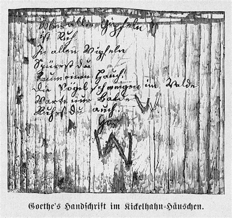 On september 6, 1780, the german poet johann wolfgang von goethe wrote with a pencil on the wall of a wooden cabin on the kickelhahn mountain in ilmenau, thuringia the poem 'wanderers nachtlied'. Goethe's Most Famous Poem - Wanderers Nachtlied - SciHi ...