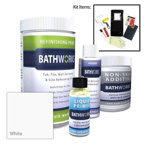 While many forms exist, acrylic bathtubs share one common quirk. BATHWORKS 22 oz. DIY Bathtub Refinish Kit with SlipGuard ...