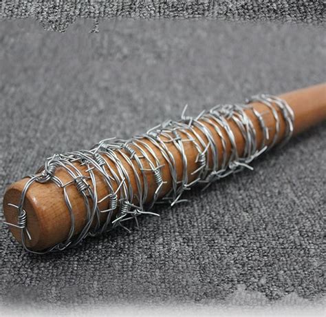 He's gonna lucille their fate… *starts #negan #lucille the bat #baby groot #rocket racoon #the walking dead #guardians of the galaxy: 1:1 Wooden Lucille Baseball Bat with Barbed | Lucille baseball bat, Negan lucille, Lucille bat