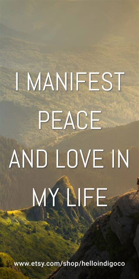 Maybe you would like to learn more about one of these? Love and peace in 2020 | Manifestation affirmations ...