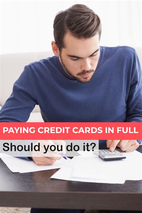 Pay the required minimum payment on all of your credit cards each month. The Pros and Cons of Paying Off Credit Cards In Full - Sasha Yanshin