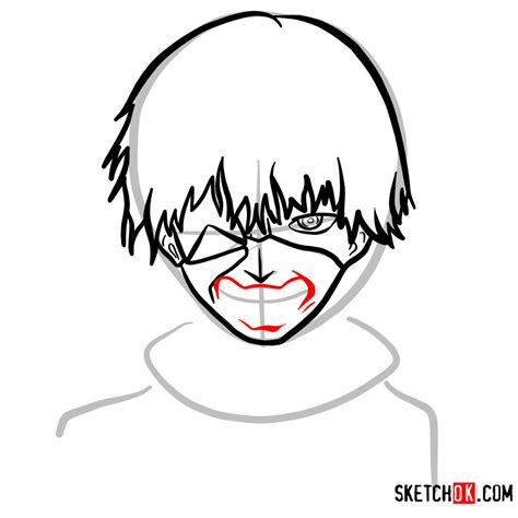 500x611 drawing monochrome insane tg tokyo ghoul tokyo kushu kaneki ken tg. How to draw Ken Kaneki ghoul in a mask | Tokyo Ghoul ...