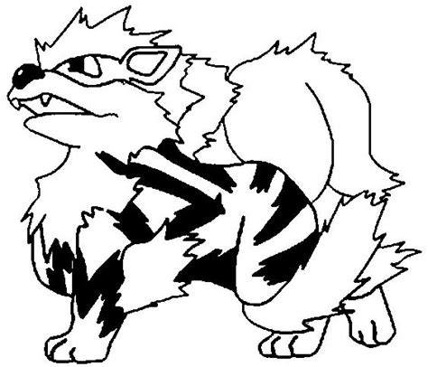 The pages are made on a square canvas, but you can print them out on Growlithe Coloring Page at GetColorings.com | Free ...