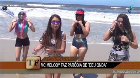 Alegria, samba e muito mais! MC Melody faz paródia do hit "Deu Onda" - TV UOL