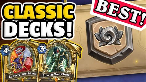 Learn how to optimize your dust usage to maximize your chances of winning! Absolute BEST Classic Format Decks To Play! | Hearthstone ...