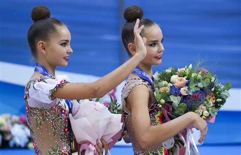 Her identical twin sister, dina averina is also a competitive rhythmic gymnast. Twins Dina and Arina Averina, won gold and silver at the ...