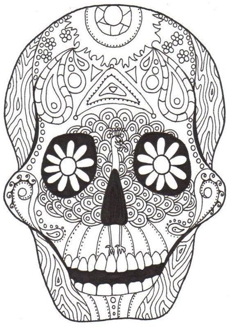 Mexican day of the dead coloring pages : Dibujos para colorear el día de los muertos (10 ...