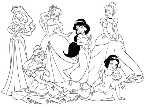 Compartilhar no twitter compartilhar no facebook compartilhar com o pinterest. Dibujos de Princesas Disney para colorear e imprimir gratis