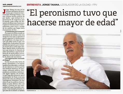 Pte de la comisión de relaciones exteriores. Taiana recuerda a Perón a 40 años de su muerte ...