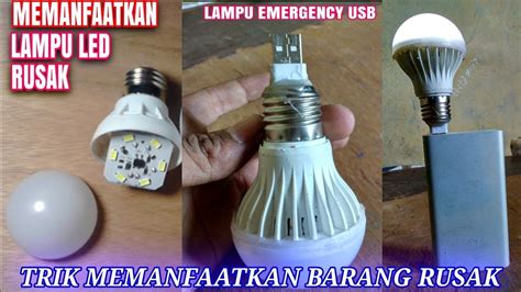 Beda yg 1 dgn yg lain. Cara memanfaatkan lampu LED rusak menjadi Lampu emergency ...