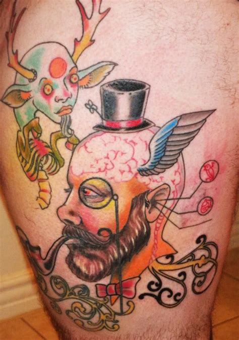 Professional tattoos by noah holtman of k.c. My in-progress thigh tattoo! By Randall Muntz at Body ...