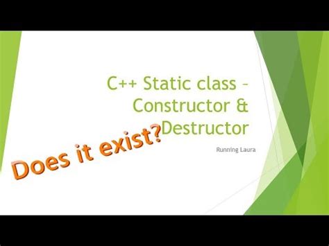 C++ class default constructor purpose. Qt C++ static class constructor & destructor?? vs ...
