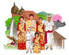 Want to discover art related to chhattisgarh? Vector design of Chhattisgarhi family showing culture of ...