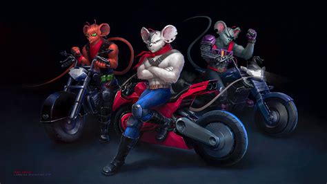 Photography,illustration,graphic design,autodesk 3ds max,vray,adobe photoshop,adobe illustrator,adobe photoshop lightroom. Biker Mice from Mars Movie! - BikesRepublic