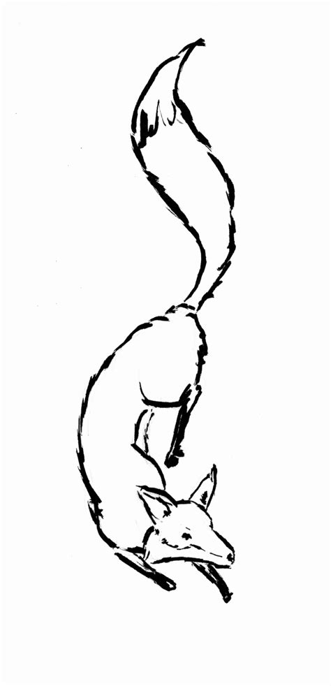 Clipart fox, head, outline, logo illustration in line art style for free download. Will someone drawn me a fox for a tattoo I'm wanting ...