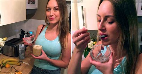Watch me swallow my bosss huge load. Vegan single mum drinks sperm smoothies every morning for ...