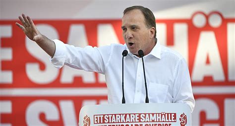 Stefan lofven, riconfermato come primo ministro in svezia, mette al bando i motori a diesel e a benzina entro il 2030. 8 Sidor - Löfven talade om demokrati