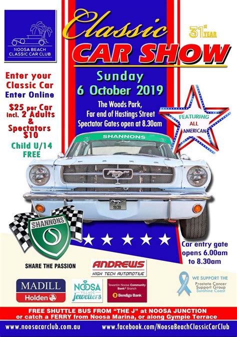 The Noosa Beach Classic Car Show - Shannons Club