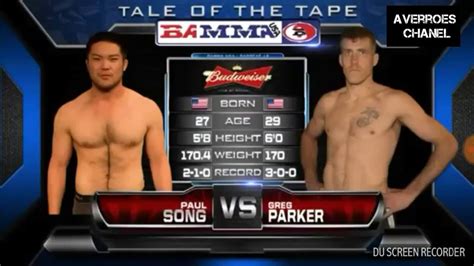 Paul vs woodley tale of the tape. Tale Of The Tape MMA Rekor GREG PARKER VS PAUL SONG 3 : 0 - YouTube