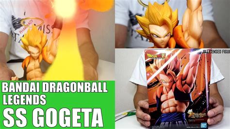 For free on ios and android bnent.jp/dblf2p. SUPER SAIYAN GOGETA Figure Dragon Ball Legends BANDAI ...
