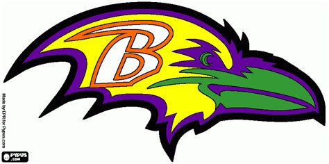 Click the logo and download it! Baltimore Ravens Logo | Baltimore Ravens logo coloring ...