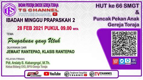 Program terbaru jozan live yang dihoskan joha. 🔴 LIVE - BPS GEREJA TORAJA Ibadah Minggu Prapaskah 2 28 ...