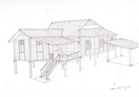 The traditional malay house is a wooden one and serves the housing needs of people living in the rural areas of malaysia. HATI HITAM - CUCI PUTIH BERSIH: Sketch#5 The Traditional ...