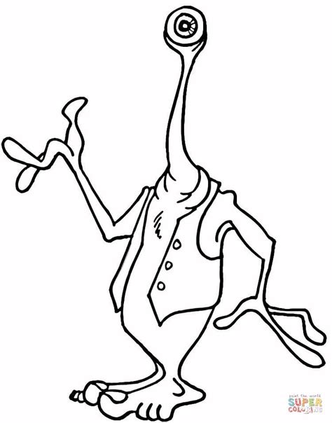 • the alien has a tail like that of a lizard. Aliens Coloring Page - Coloring Home