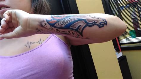 We specialize in tattoos, piercings, tooth gems and mastectomy tattoos. Denver broncos tattoo - YouTube