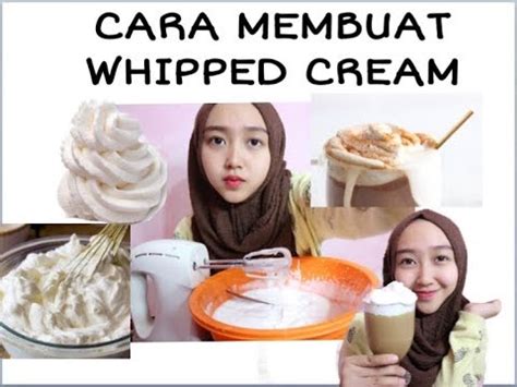 Whipping cream serta gula pasir sampai mengembang, sedikit kaku tetapi. CARA BIKIN WHIPPED CREAM DIRUMAH - YouTube
