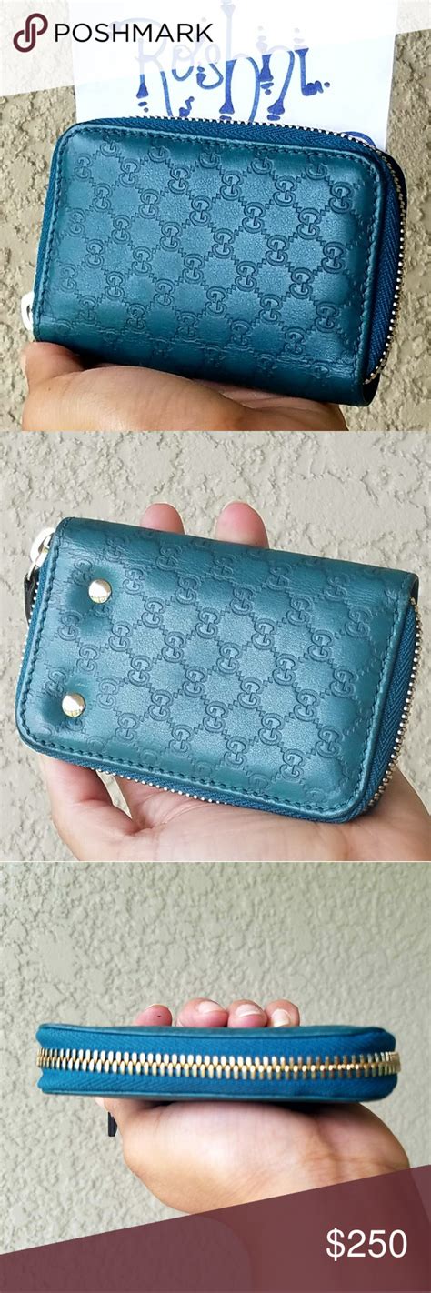 This video will go over. Gucci Teal Green Guccissima 6 Key & Card Holder | Teal green, Key card holder, Mini bag