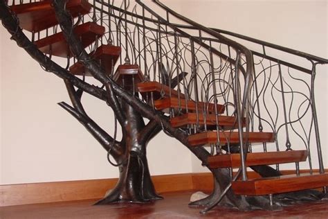 A banister provides additional safety on your staircase and visual appeal to a home. Unique wrought iron banister ideas inspired by Nature