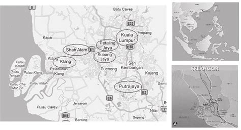 It is bordered by the districts of klang and petaling to the north and sepang to the east. Location of the Klang Valley and the case study cities ...