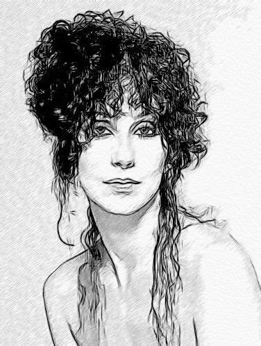 Cher painting by freda hunt. Drawing of Cher-HalfBreed by vixenrose12027.deviantart.com ...