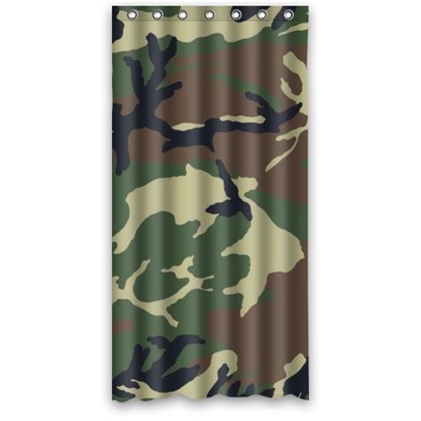 Dress up your bath in your favorite camo designs and hunting and fishing themes, including our popular collection of bone collector here you'll find shower curtains and towel sets in all your favorite camo patterns from realtree and mossy oak, like all purpose, new break up and timber, along with. GreenDecor Camouflage Woodland Camo Waterproof Shower ...